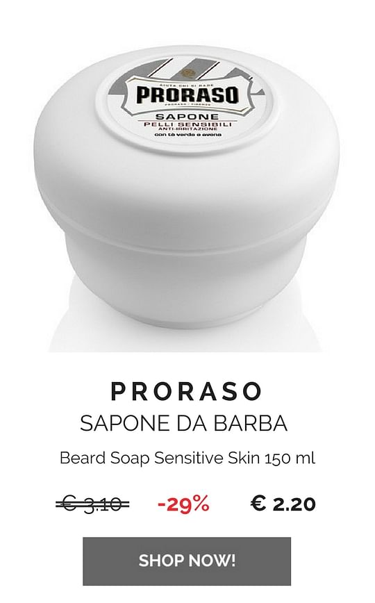 Proraso Beard Soap Sensitive box Skin 150 ml