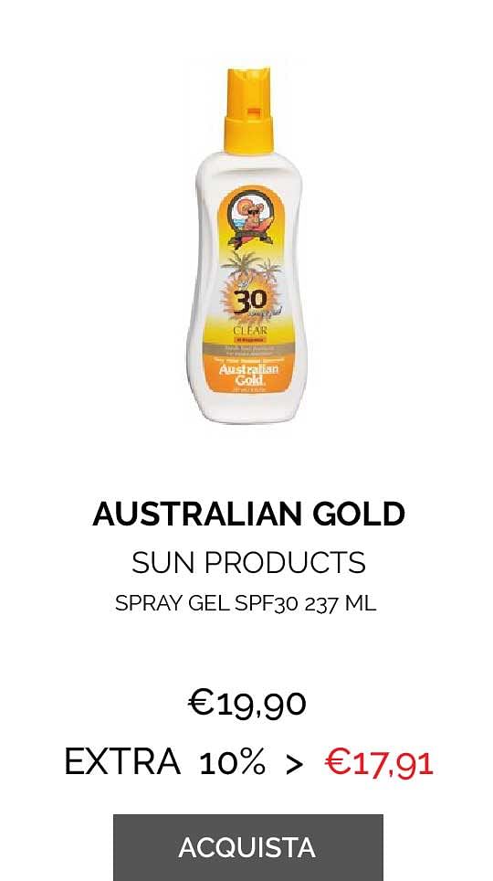 Australian Gold, Solari per pelle perfetta!