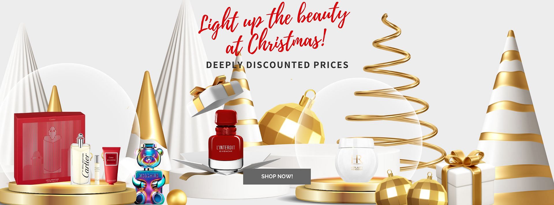 Light Up the Beauty at Christmas, at deeply discounted prices at Profumeria.com!