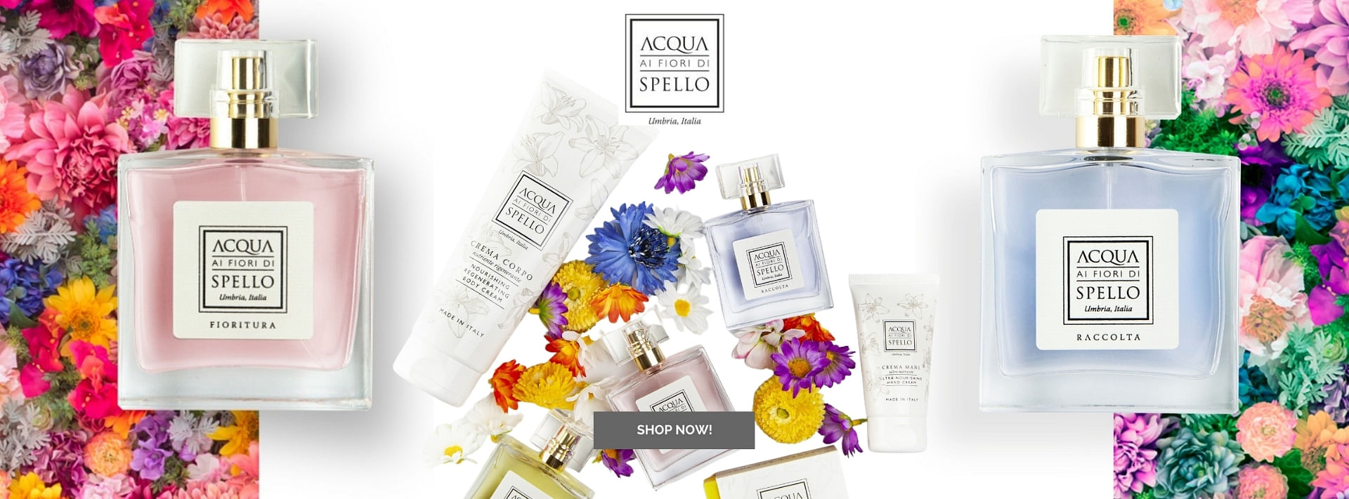 Discover the wonderful fragrances by Acqua ai fiori di Spello